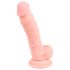Medicinsk silikon dildo (18 cm) - naturlig