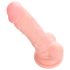Medicinsk silikon dildo (18 cm) - naturlig