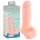 Medicinsk - rak ormsilikon dildo (20cm) - naturfärg