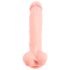 Medicinsk silikon-dildo (24 cm) - naturlig