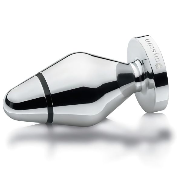 mystim - analplug för elektrosex - stor - silver