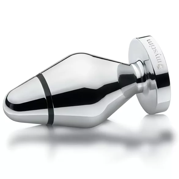 mystim - analplug för elektrosex - stor - silver