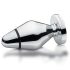 mystim Little John - elektro analt plugg - silver (stor)