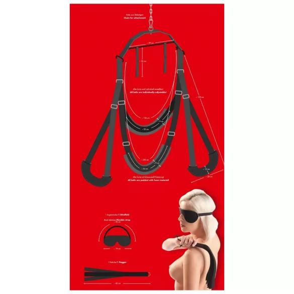 Bad Kitty - sexgung-set (svart)