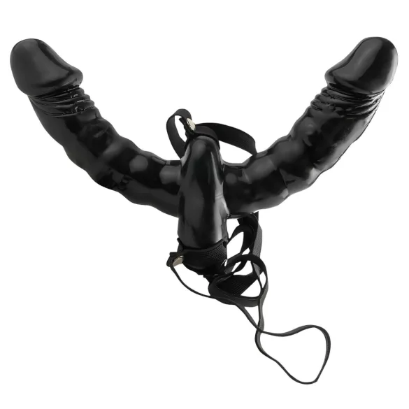 Pipedream - Påsättningsbar dubbel vibrator (svart) - Fetish