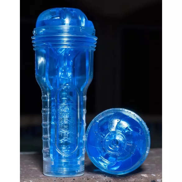 Fleshlight Turbo Thrust - onaniprodukt med sugfunktion - blå