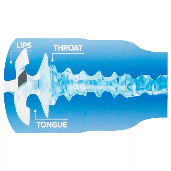 Fleshlight Turbo Thrust - onaniprodukt med sugfunktion - blå