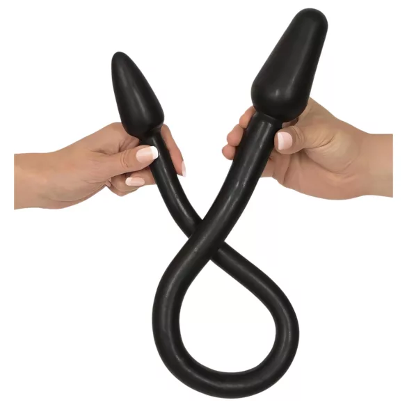Rebel Dubbel Plug - dubbelkonad analdildo (svart)