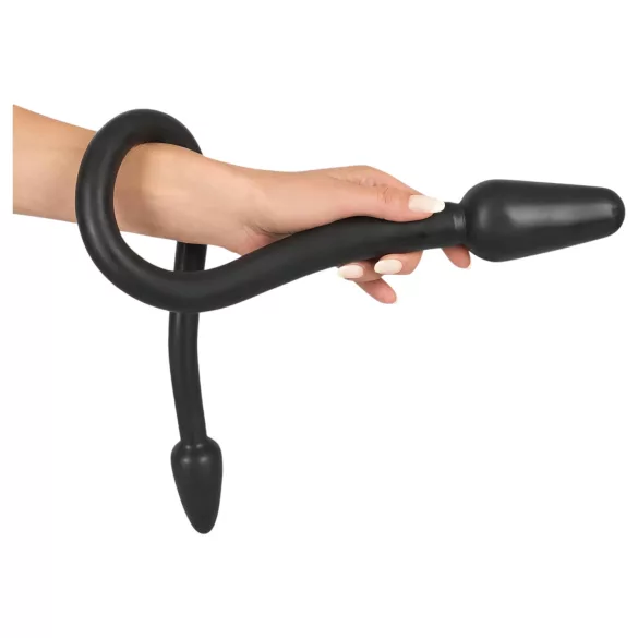 Rebel Dubbel Plug - dubbelkonad analdildo (svart)