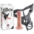 King Cock - strap-on dildo - naturfärg