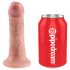 King Cock Strap-on 6 - påsättbar dildo - naturfärg