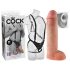 King Cock Strap-on 11 - ihålig dildo med sele (28 cm)