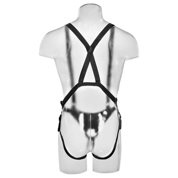 King Cock - strap-on dildo med sele - ihålig - 28 cm
