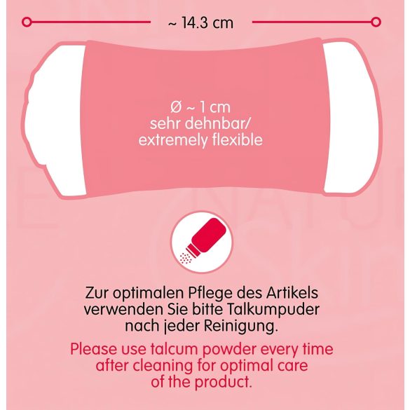 Nature Skin - masturbator vagina och anus - natur/svart