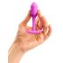 b-vibe - analplug med vikt 55g - rosa