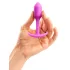 b-Vibe Snug Plug 1 - analplugg med inre vikt (55 g, rosa)