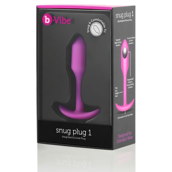 b-vibe - analplug med vikt 55g - rosa