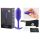 b-vibe Snug Plug 2 - Gotisk analplugg med dubbla kulor, lila (114g)