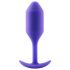 b-vibe Snug Plug 2 - Gotisk analplugg med dubbla kulor, lila (114g)