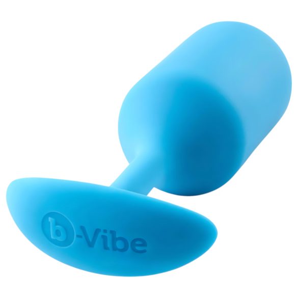b-vibe - analplugg med dubbla kulor - 180g - blå