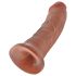 King Cock 20 cm Dildo - Mörk Natur