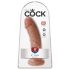 King Cock 20 cm Dildo - Mörk Natur