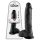King Cock 10" Dildo med Testiklar (25 cm) - Svart