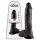 King Cock - dildo med pung - 25 cm - svart