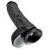 King Cock - dildo med pung - 25 cm - svart