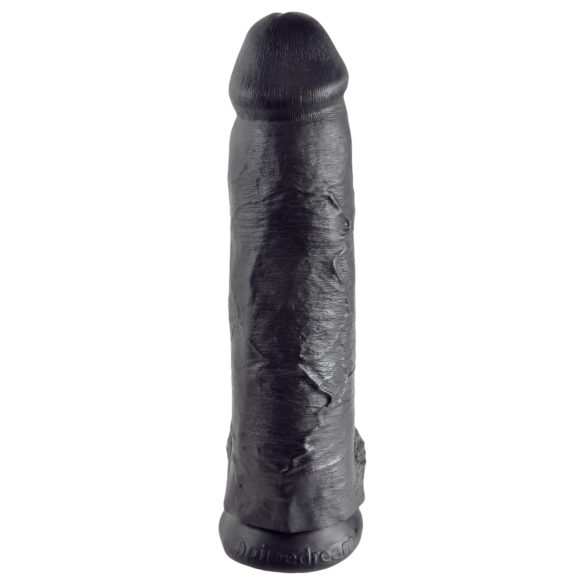 King Cock - dildo med pung - 30 cm - svart