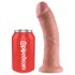 King Cock 20 cm Dildo - Naturell