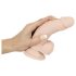 Naturtrogen dildo med sugkopp - liten