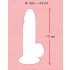 Naturtrogen dildo med sugkopp - liten