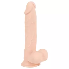   Nature Skin - realistisk dildo med sugkopp - hudfärgad medium