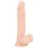 Nature Skin - realistisk dildo med sugkopp - hudfärgad medium