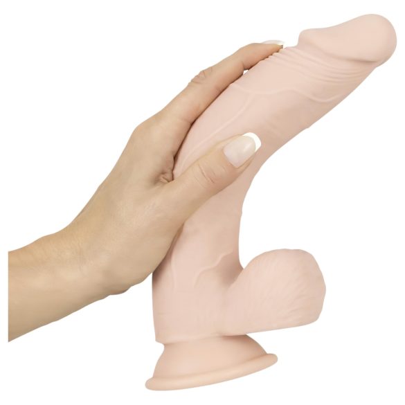 Nature Skin - realistisk dildo med sugkopp - hudfärgad medium