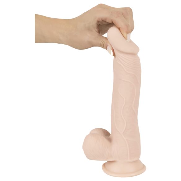 Nature Skin - realistisk dildo med sugkopp - hudfärgad medium