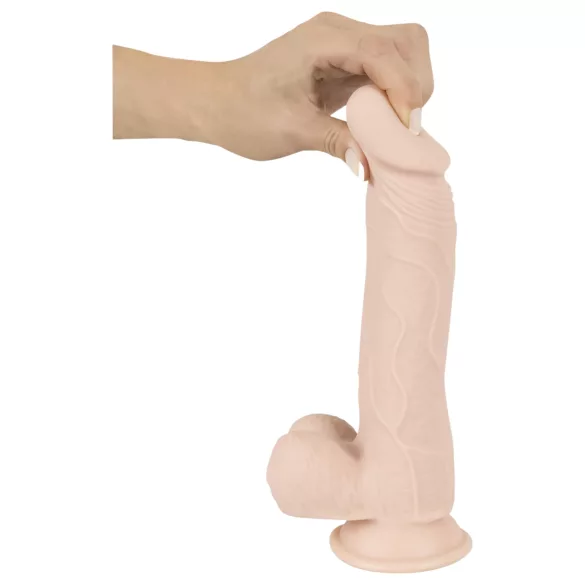 Nature Skin - realistisk dildo med sugpropp (naturell, medium)