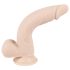 Nature Skin - realistisk dildo med sugkopp - natur (medium)