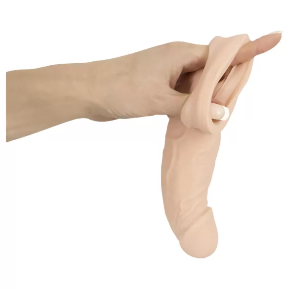 Nature Skin - Penisförlängare med erektionsring - realistisk hudfärg