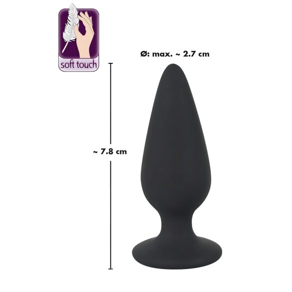Black Velvets - analplug - tung 40g - svart