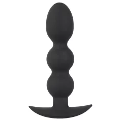 Black Velvets - analplug med kulor - tung 145g - svart