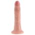 King Cock - dildo - realistisk - 18 cm - natur