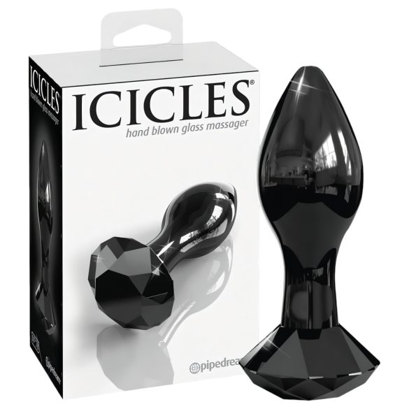 Icicles No. 78 - konform glasanalplugg (svart)