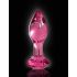 Icicles No. 79 - Rosa Konisk Glas Analplugg