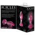 Icicles No. 79 - Rosa Konisk Glas Analplugg