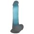 You2Toys Glow in the Dark - Sugande, Självlysande Dildo med Sugkopp (Blå)