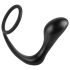 Analfantasy Ass-Gasm - Analplugg med Penisring (svart)