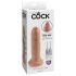 King Cock 6 - naturtrogen dildo (15 cm) - naturfärg