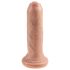 King Cock 6 - naturtrogen dildo (15 cm) - naturfärg
